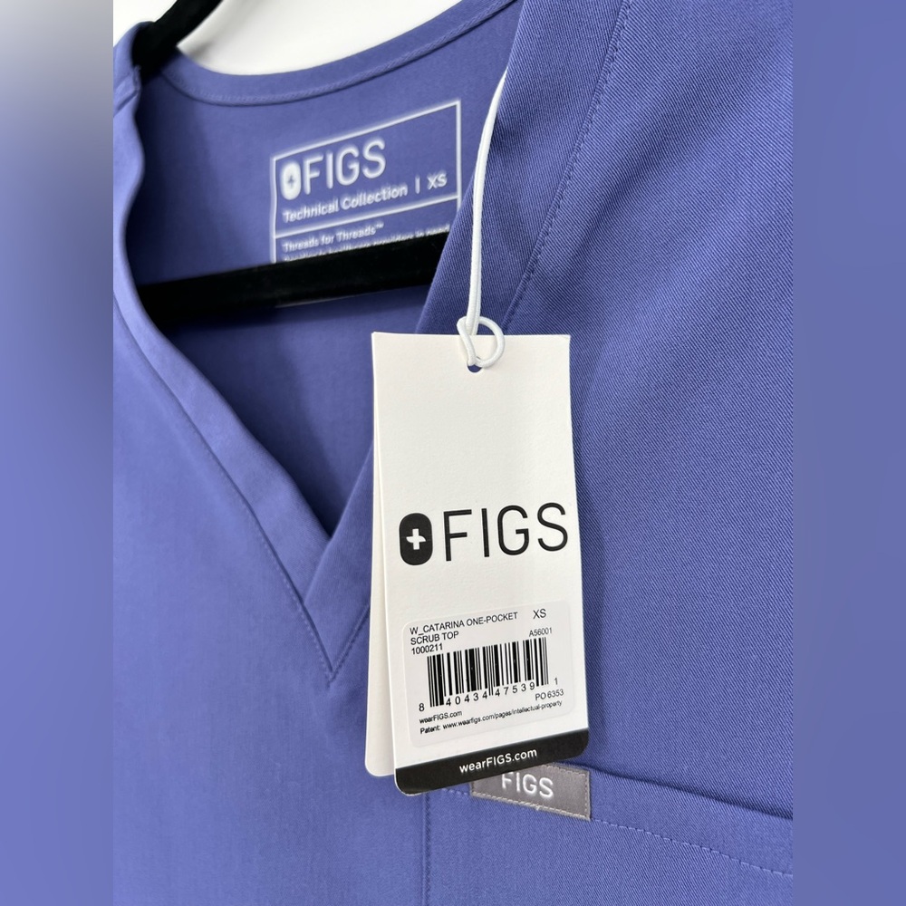 🆕 NWT FIG’S Scrub Set Catarina One Pocket Top Zamora High Waisted Jogger Pant XS - Picture 12 of 12